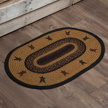 Heritage Farms Star Jute Braided Oval Rug 20